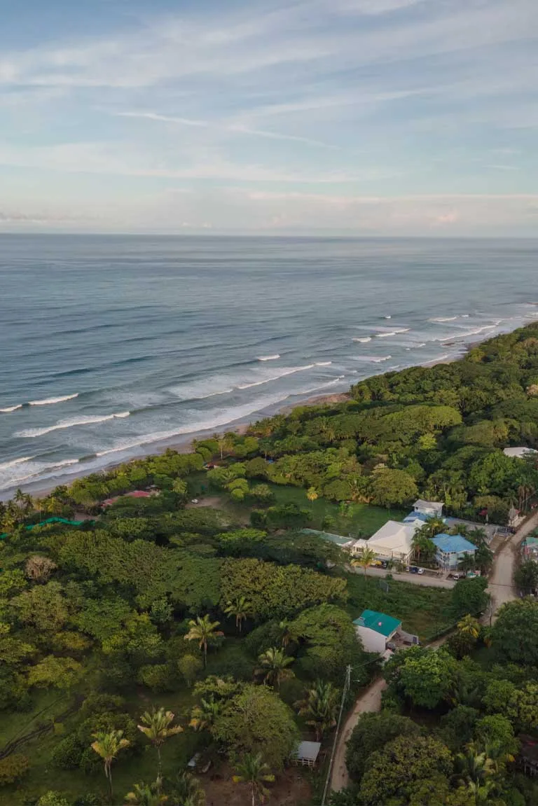 Aerial view of the Santa Teresa coastline