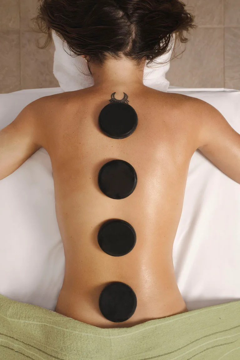 Hot stone massage at Essenttial Spa