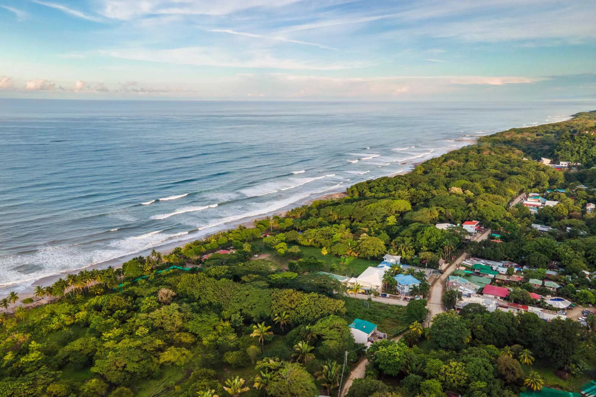 Aerial view of the Santa Teresa coast
